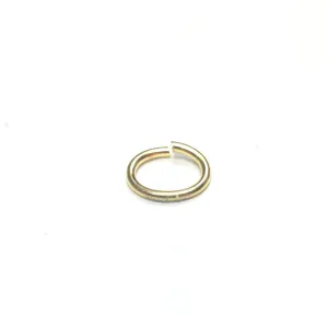 06 (3X4.5MM) .032 Oval Brass Jump Ring 1 Lb. (~12096 pieces)