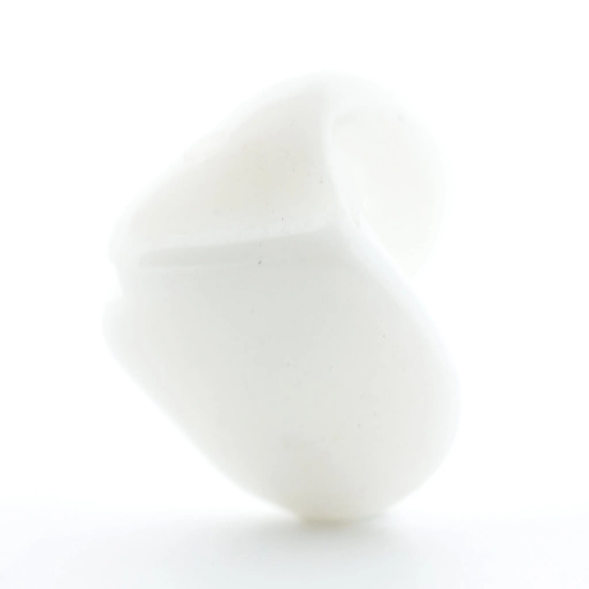 12MM Chalk White Glass Interlock Bead (24 pieces)