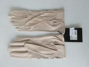 20G10 -Beige Floral Cutout Gloves