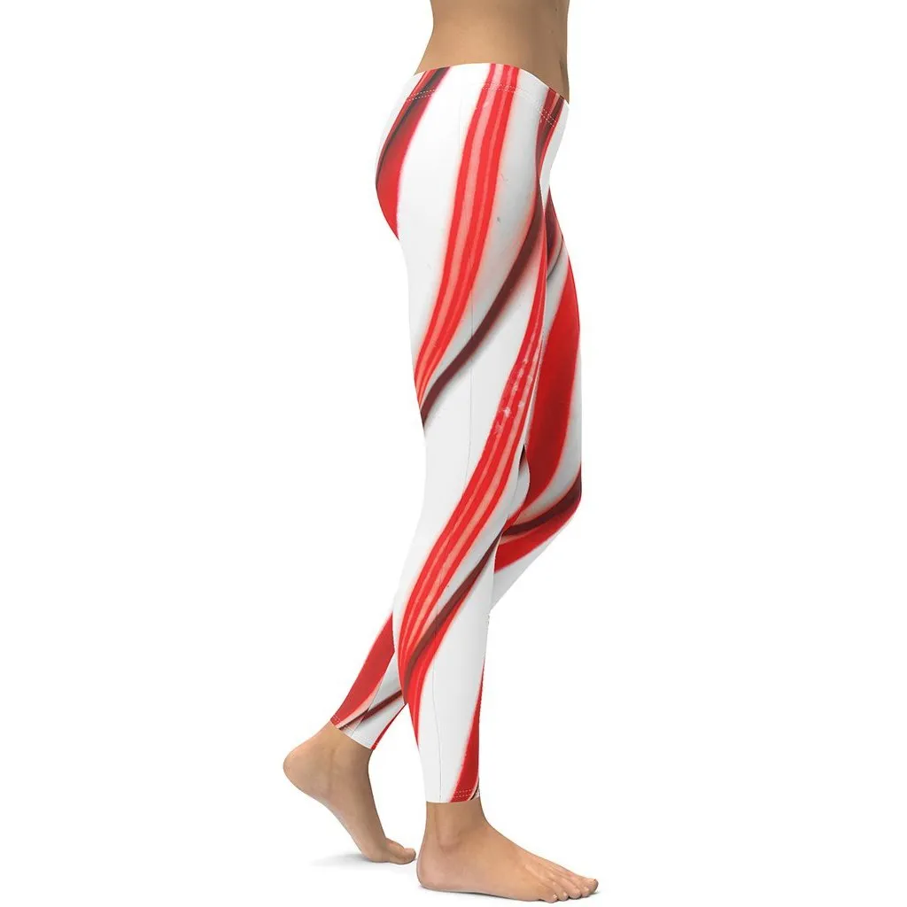 3D Candy Cane Leggings