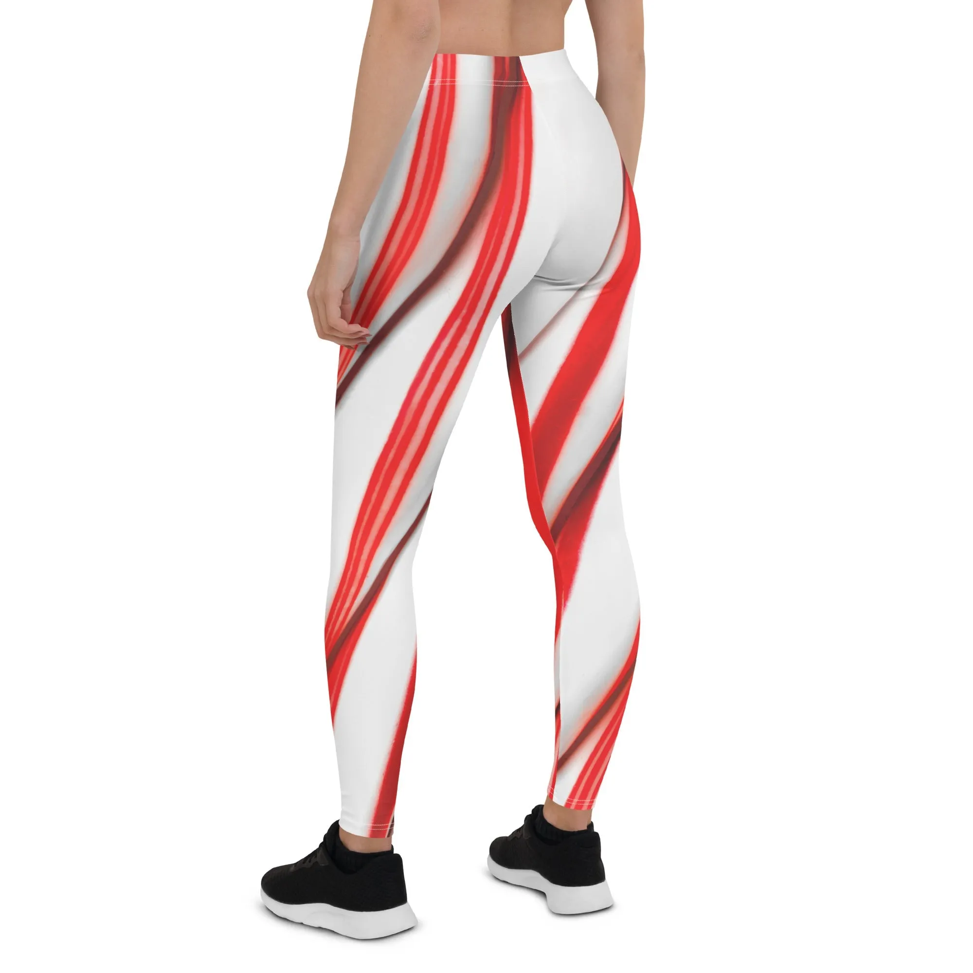 3D Candy Cane Leggings