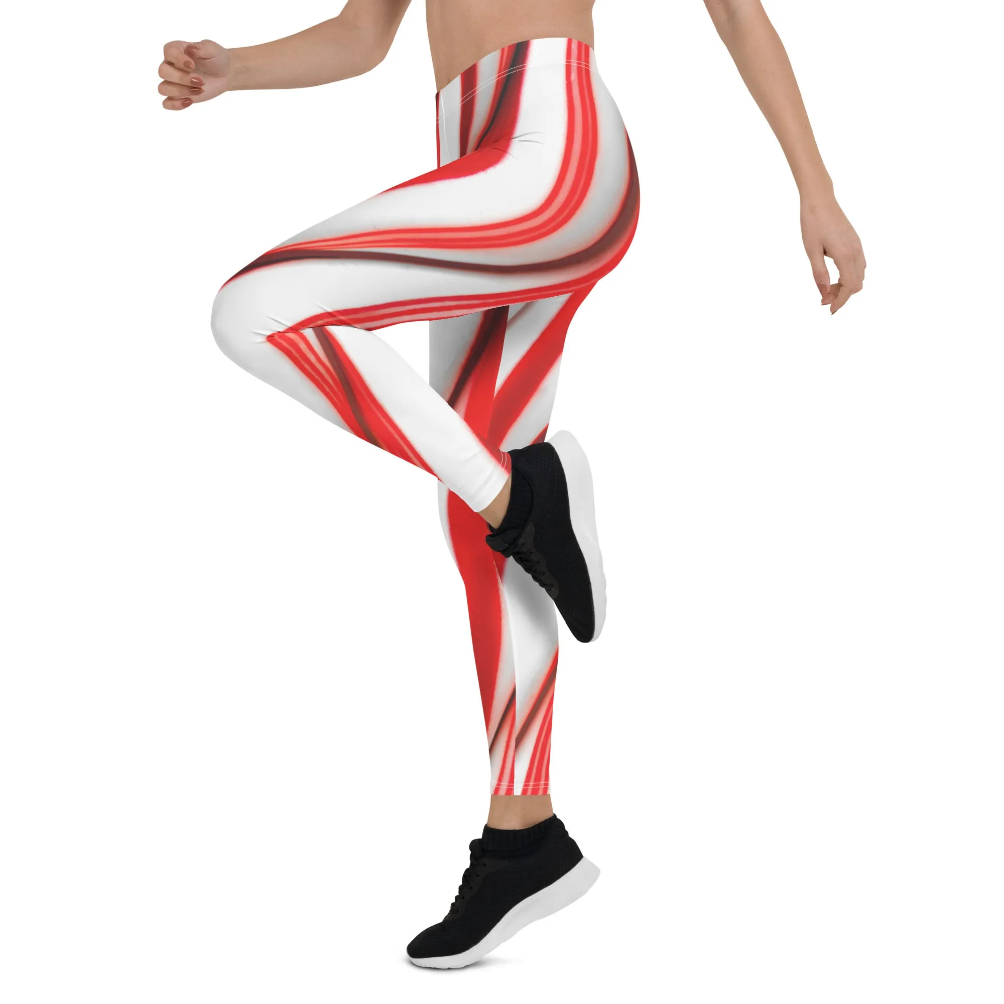 3D Candy Cane Leggings