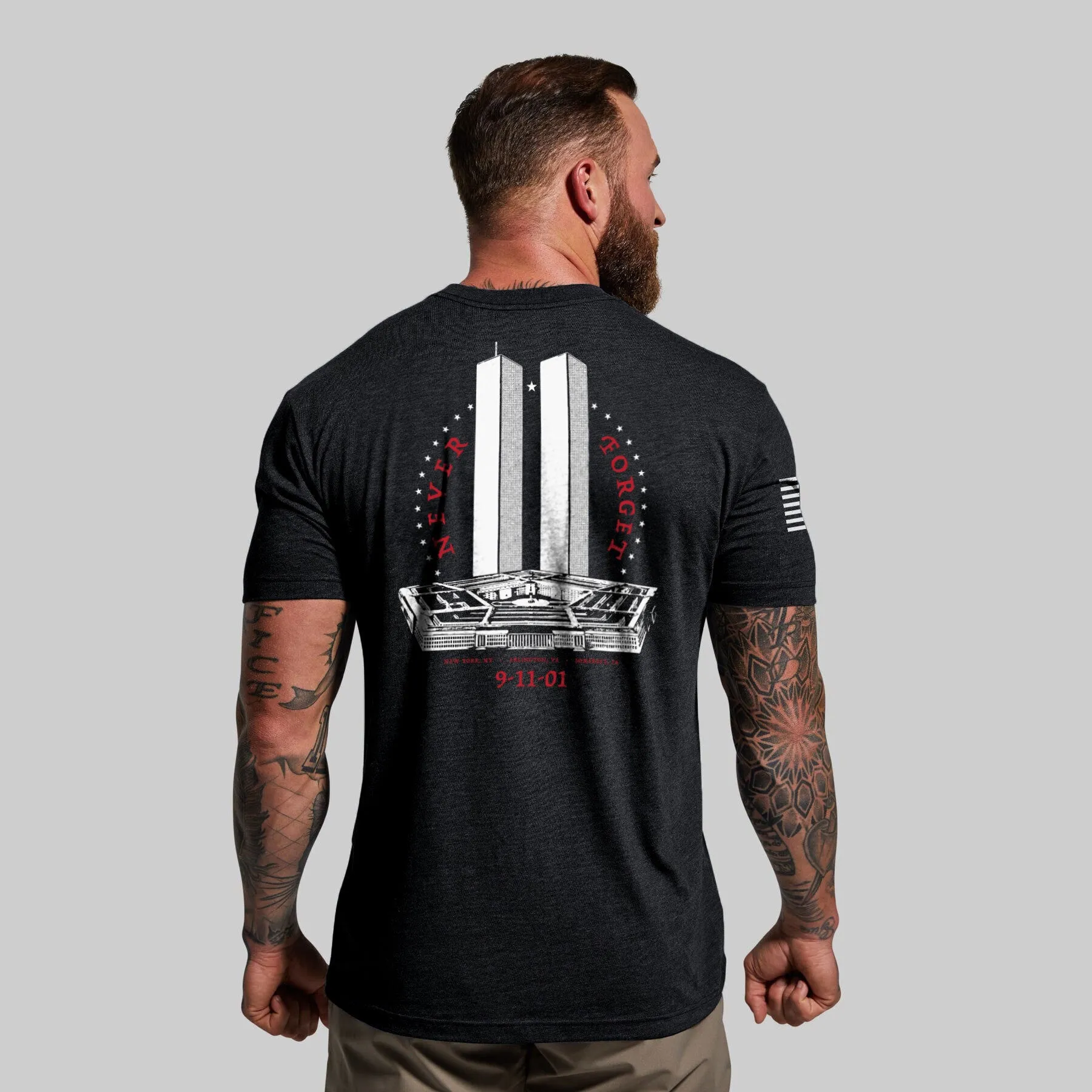 9/11 Tribute Tee (Heather Black)