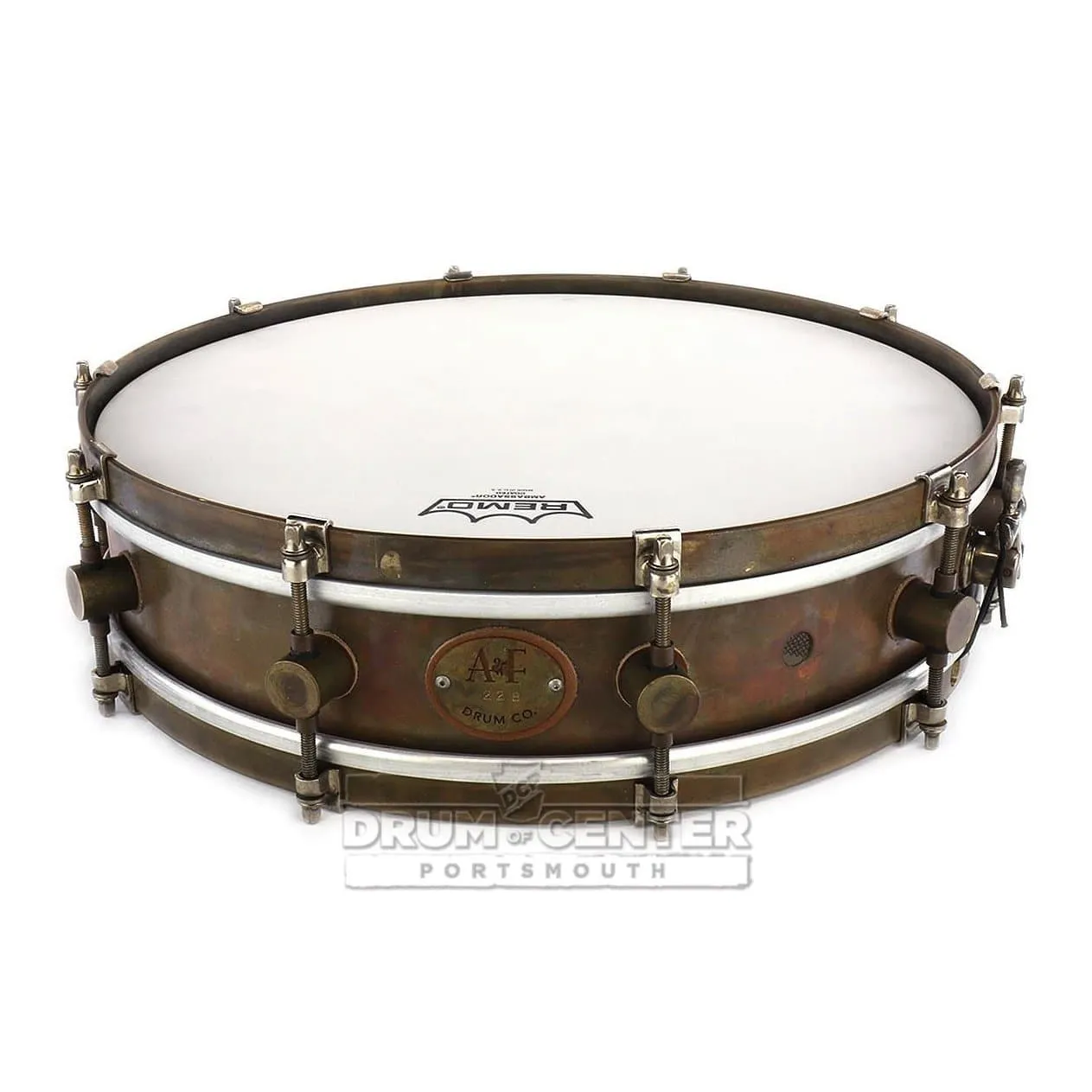 A&F Raw Brass Snare Drum 15x3.5 10-Lug