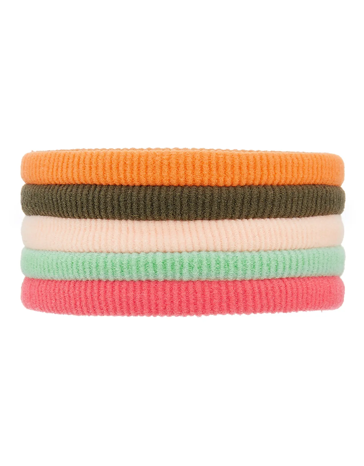 Accessorize London Darks-Multi Solid Ponytail Holder