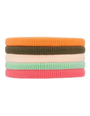 Accessorize London Darks-Multi Solid Ponytail Holder