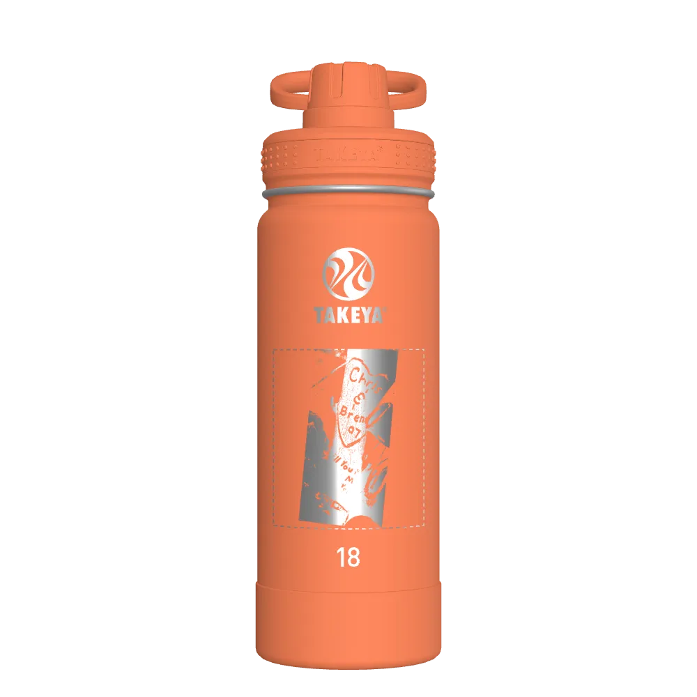 Actives Water Bottle With Spout Lid - customized