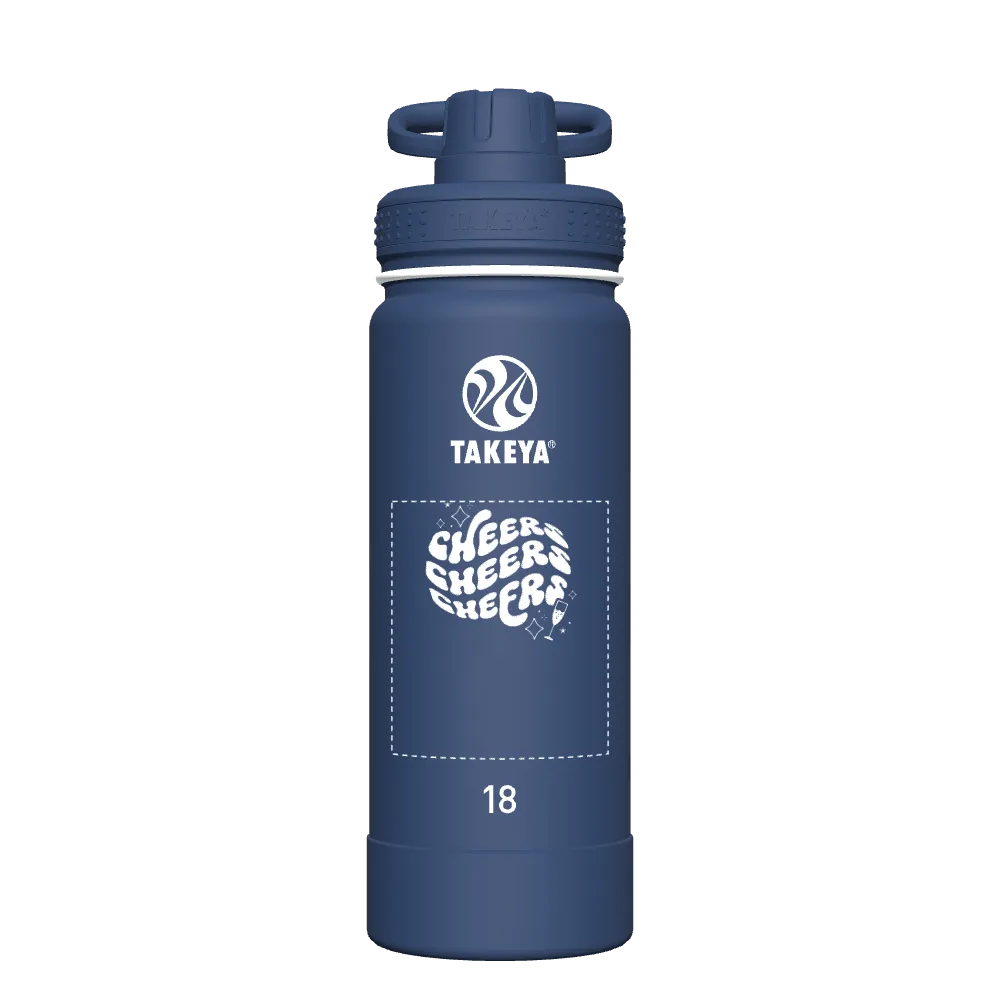 Actives Water Bottle With Spout Lid - customized