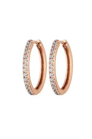 Allira Hoops Large 18K Rose Gold Plated