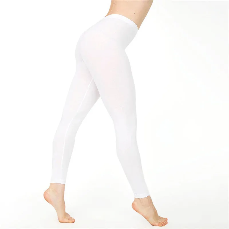 Amy Fashion - Casual Sport Fitness Cotton Leggings