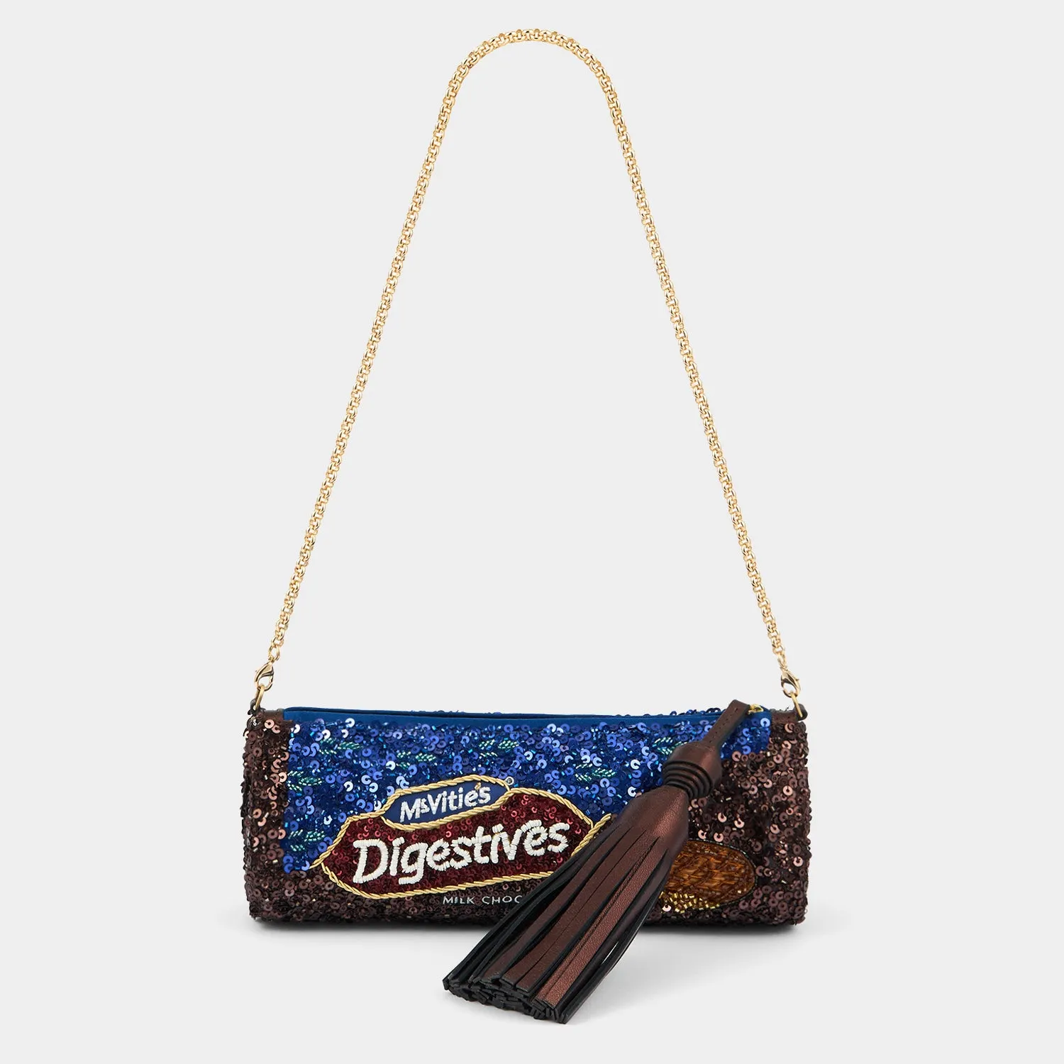 Anya Brands McVitie’s Chocolate Digestive Tassel Clutch