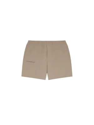 Archive Cotton Poplin Elasticated Shorts—taupe