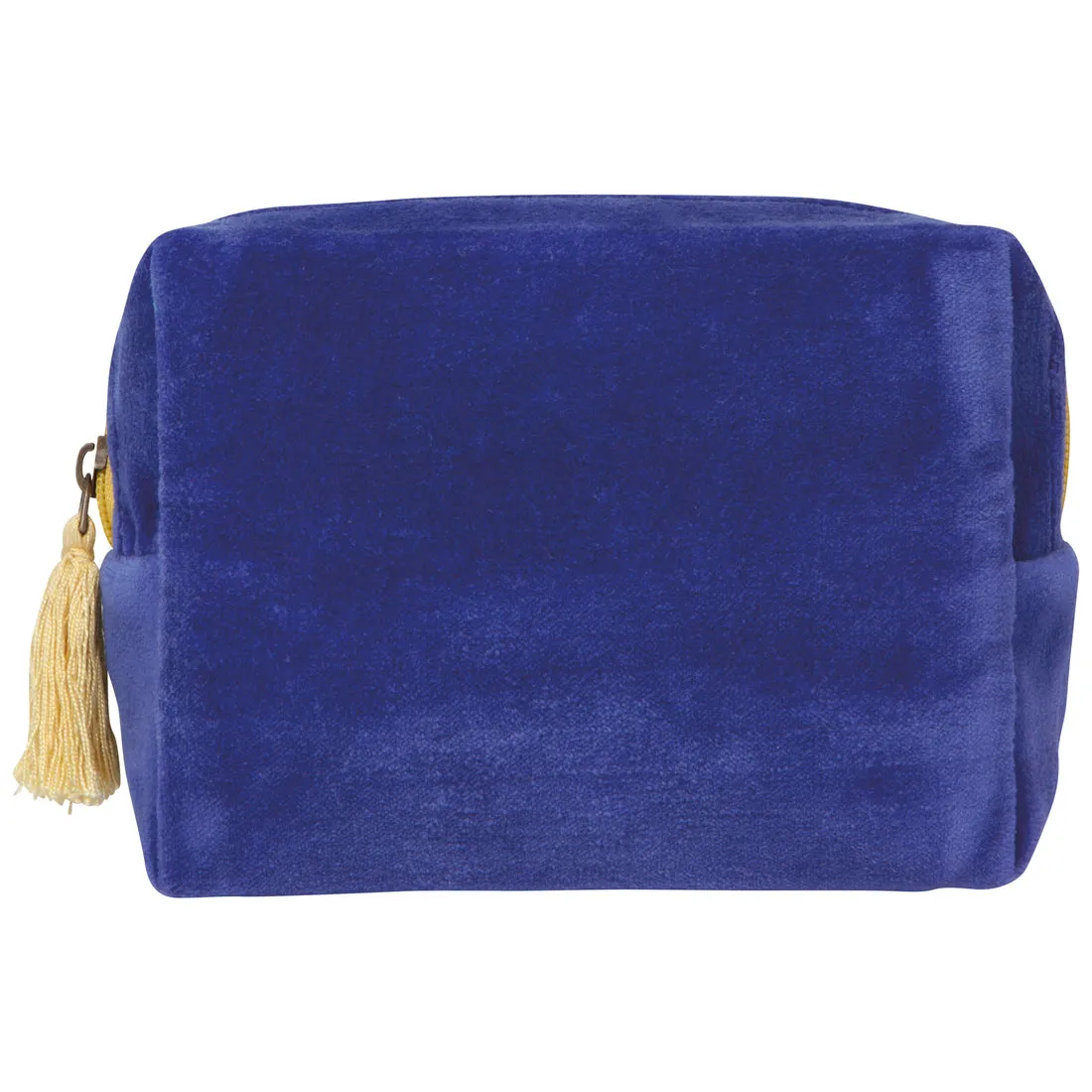 Astral Blue Velvet Embroidered Pouch