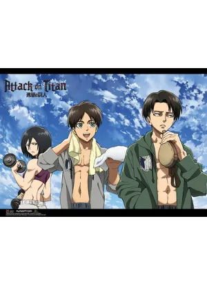 Attack on Titan - Fitness Group Wall Scroll