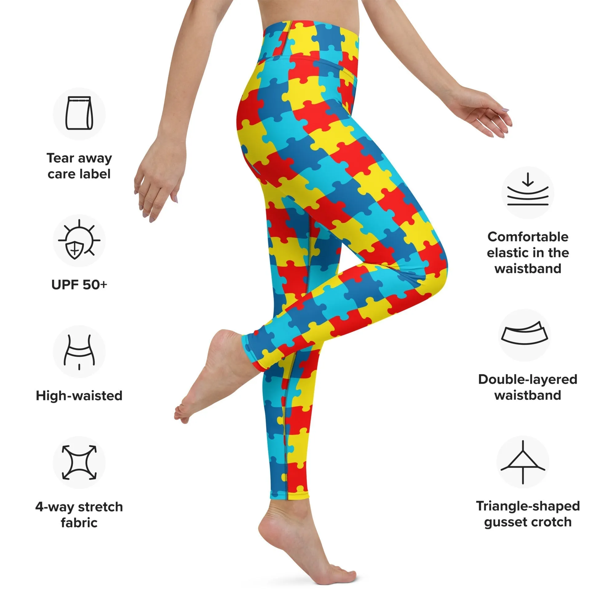 Autism Awareness Yoga Leggings