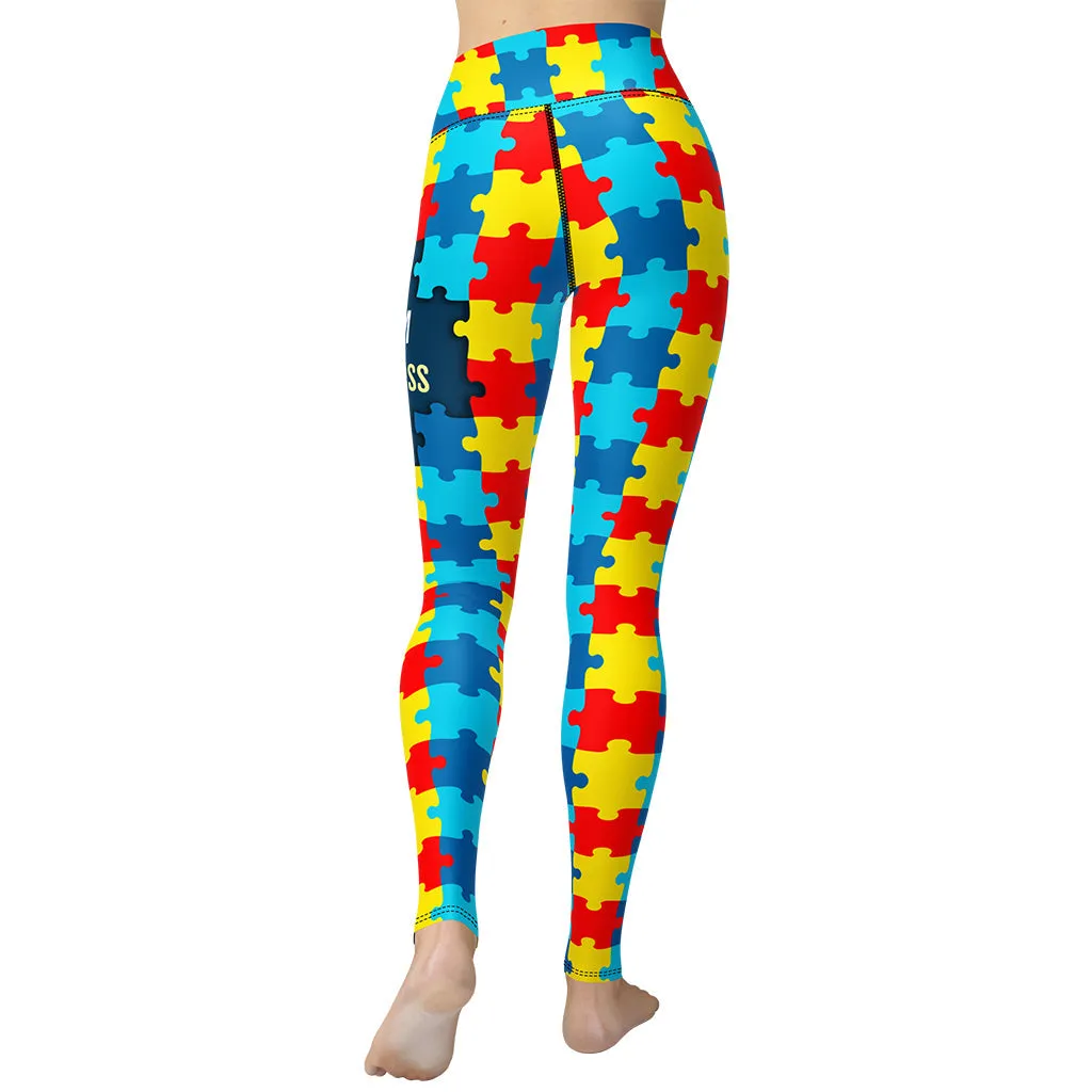 Autism Awareness Yoga Leggings