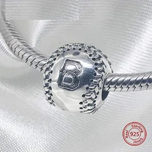 Baseball Softball Ball Bead Charm