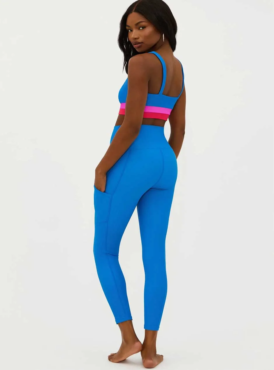 Beach Riot Women's Summer 7/8 Leggings - Orchid Colorblock Blue