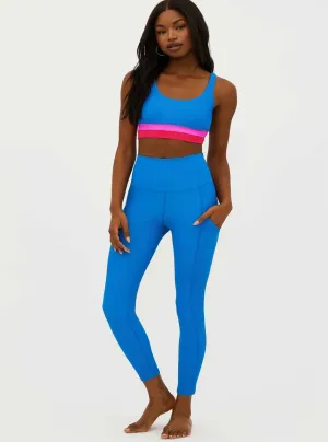 Beach Riot Women's Summer 7/8 Leggings - Orchid Colorblock Blue