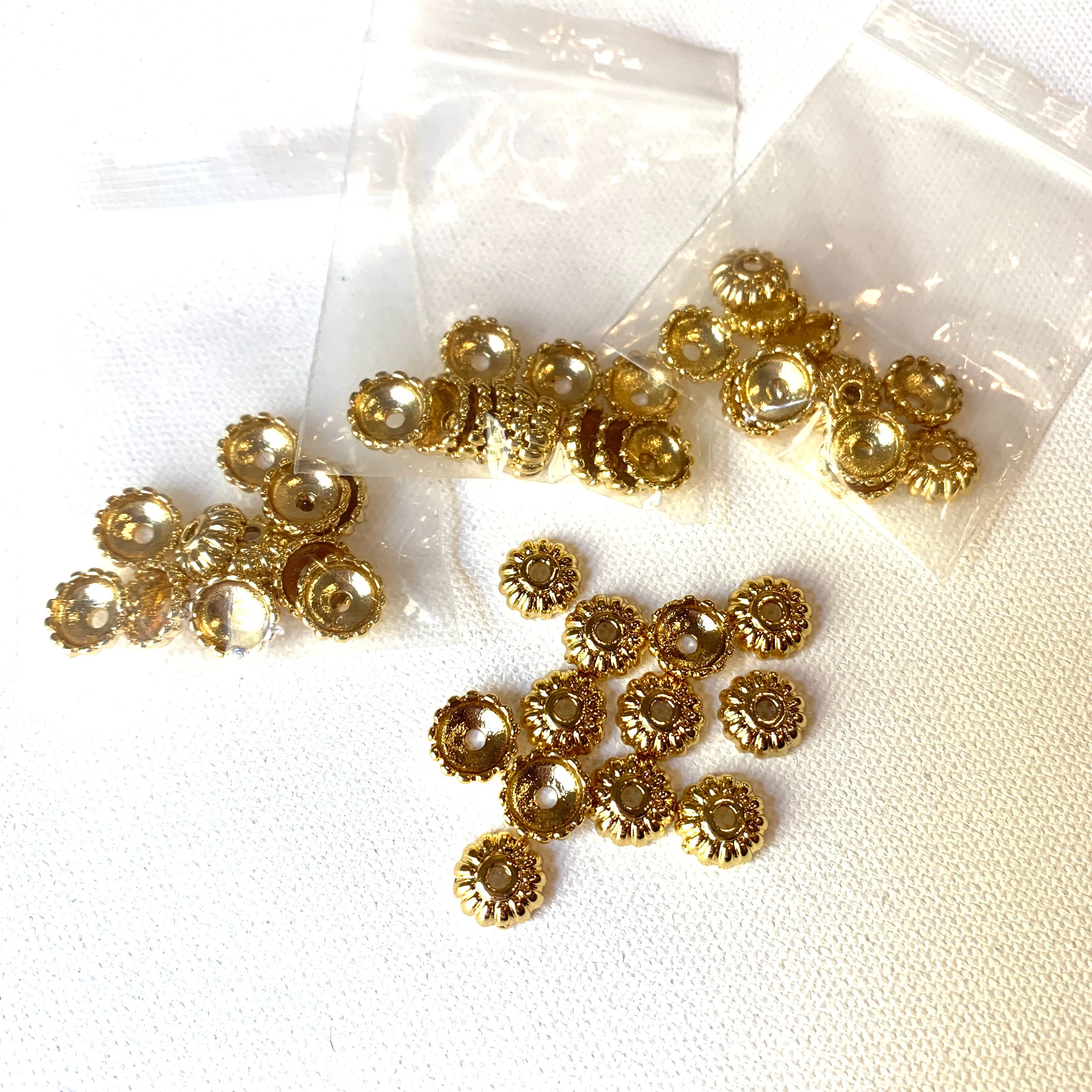 Bead Caps - 10x4mm - 12pcs