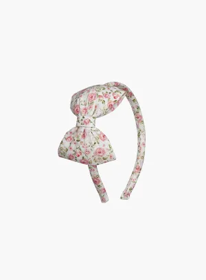 Big Bow Alice Band in Pink Catherine Rose