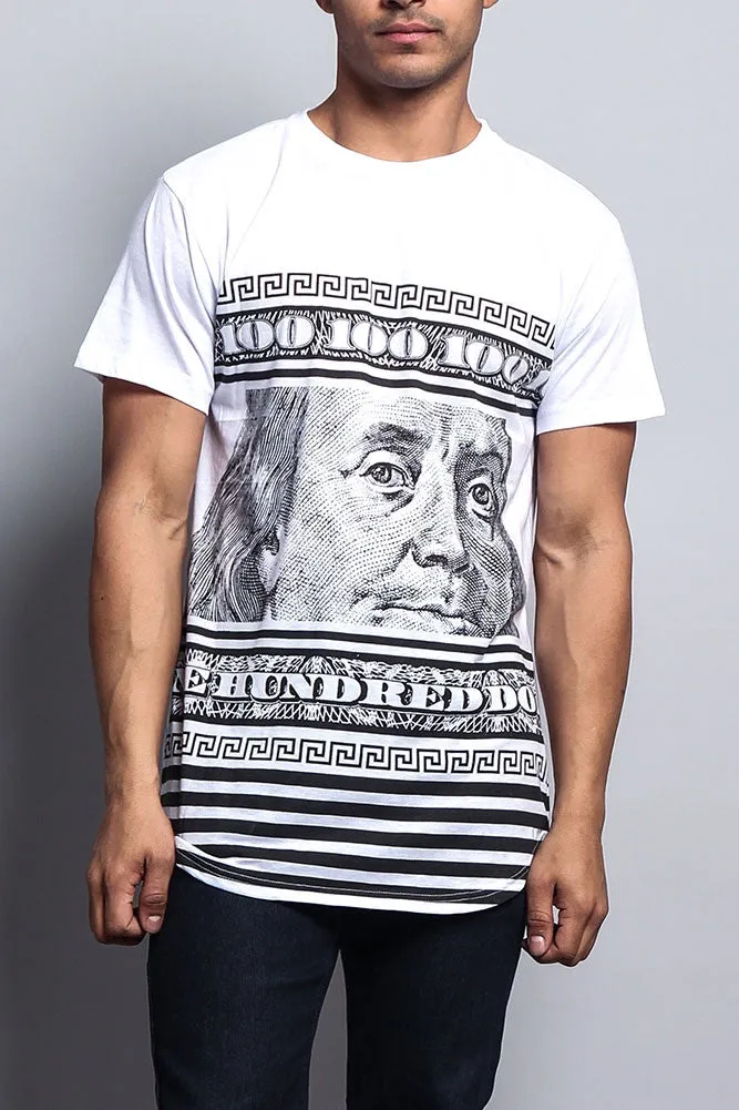 Big Franklin Aztec Print Extended T-Shirt