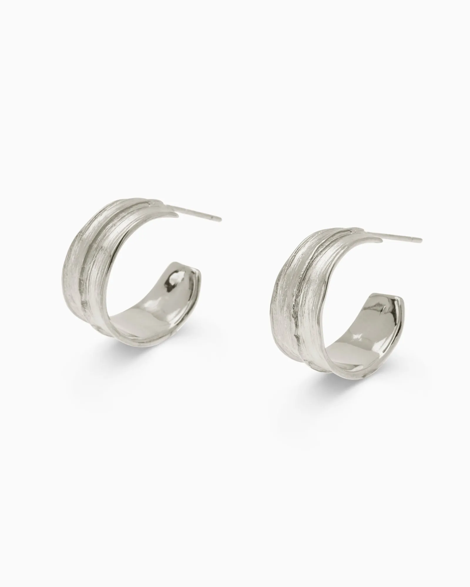 Birch Hoops | Silver