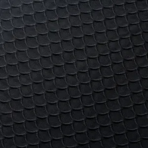 Black Scallop TikTok Nylon Spandex Fabric