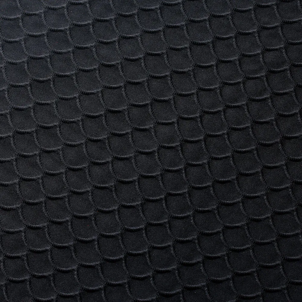 Black Scallop TikTok Nylon Spandex Fabric