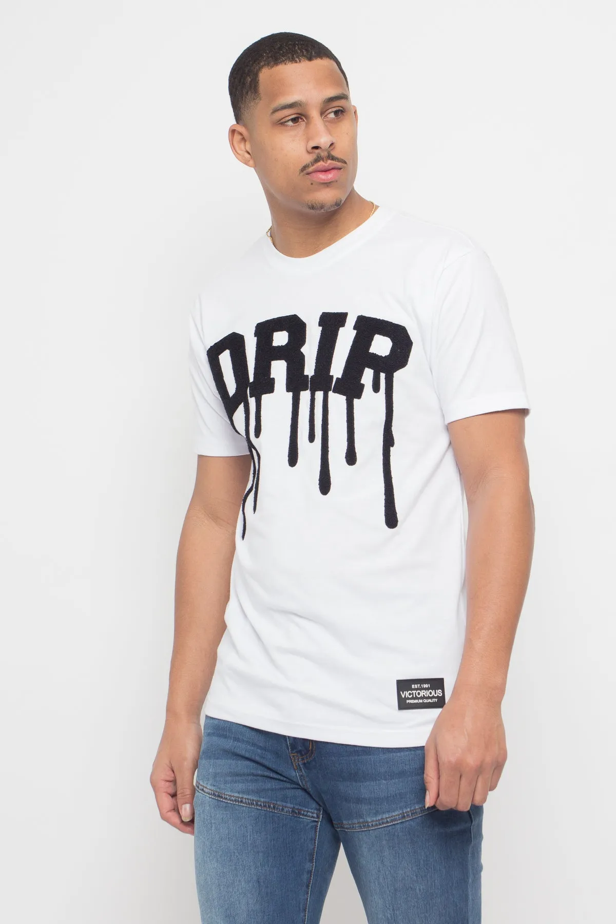 Chenille Patch Drip T-Shirt