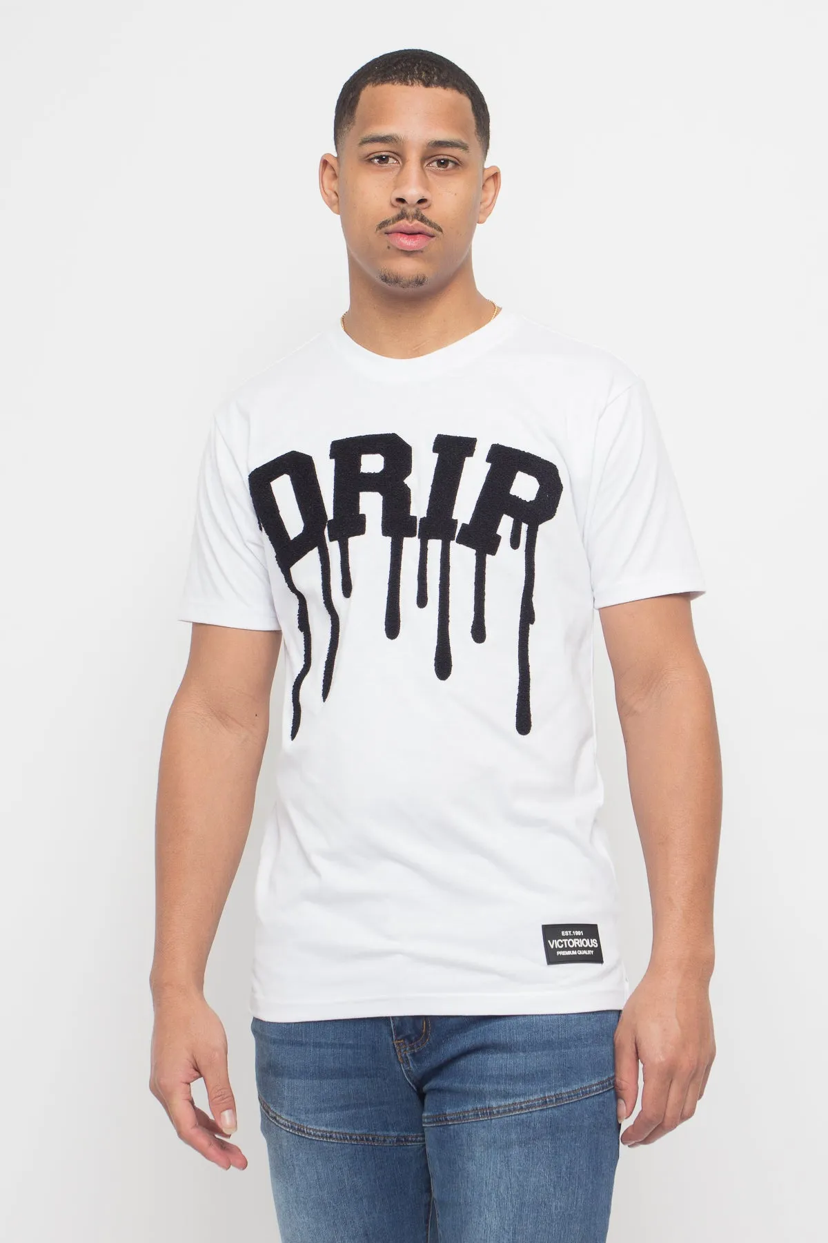 Chenille Patch Drip T-Shirt