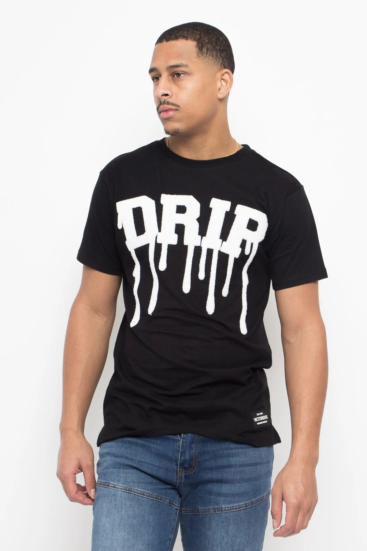 Chenille Patch Drip T-Shirt