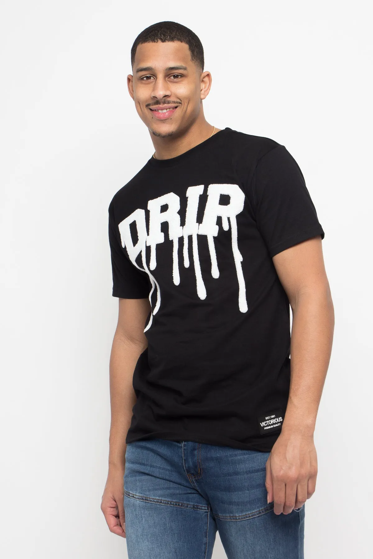 Chenille Patch Drip T-Shirt