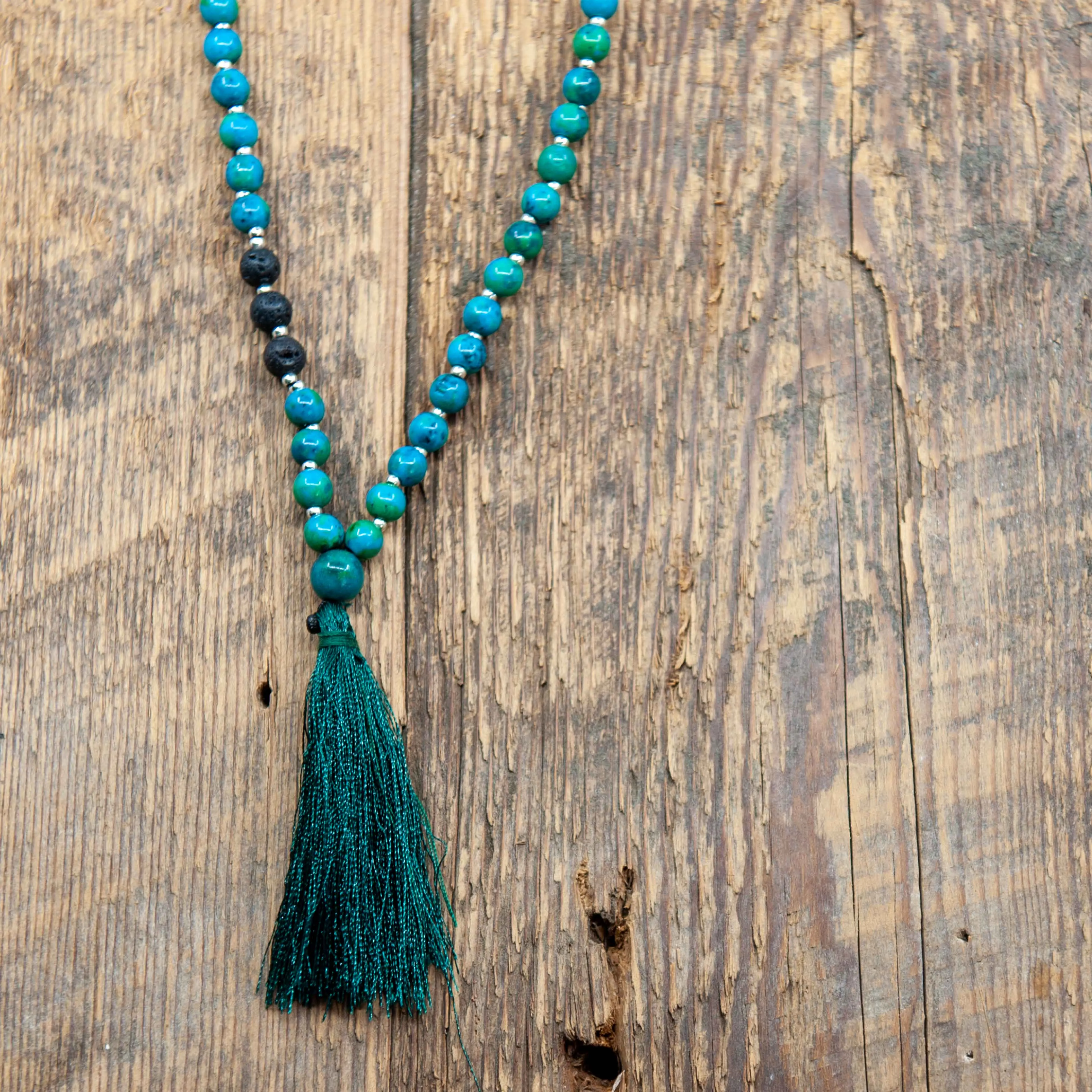 Chrysocolla Mala Beads - 6mm