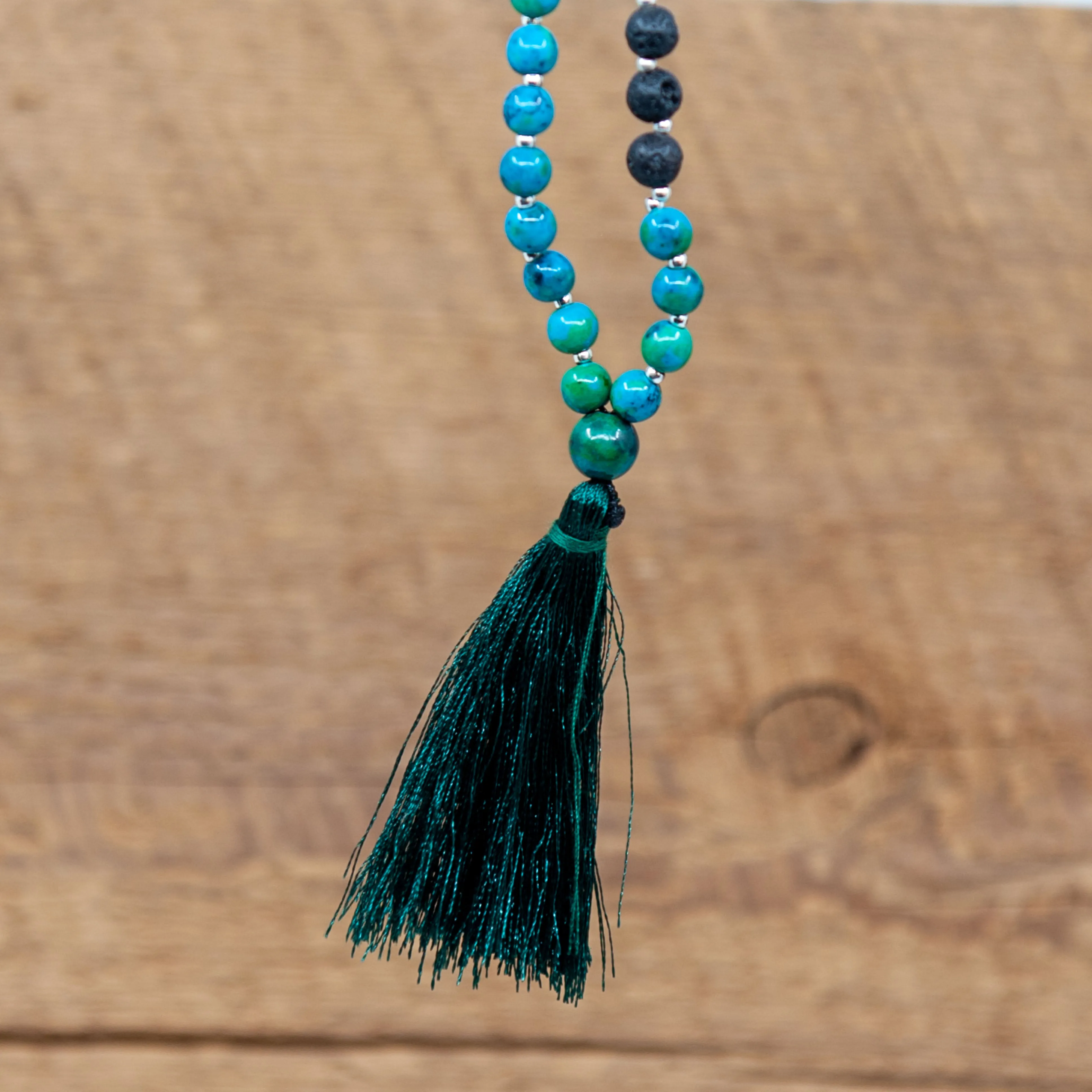 Chrysocolla Mala Beads - 6mm