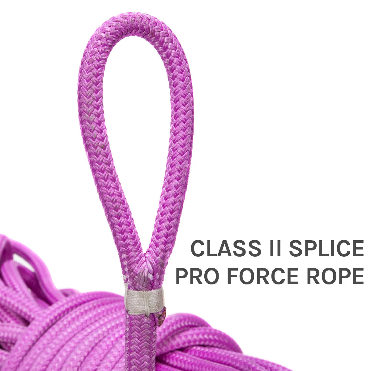 Class II Splice for Core Dependent Rope