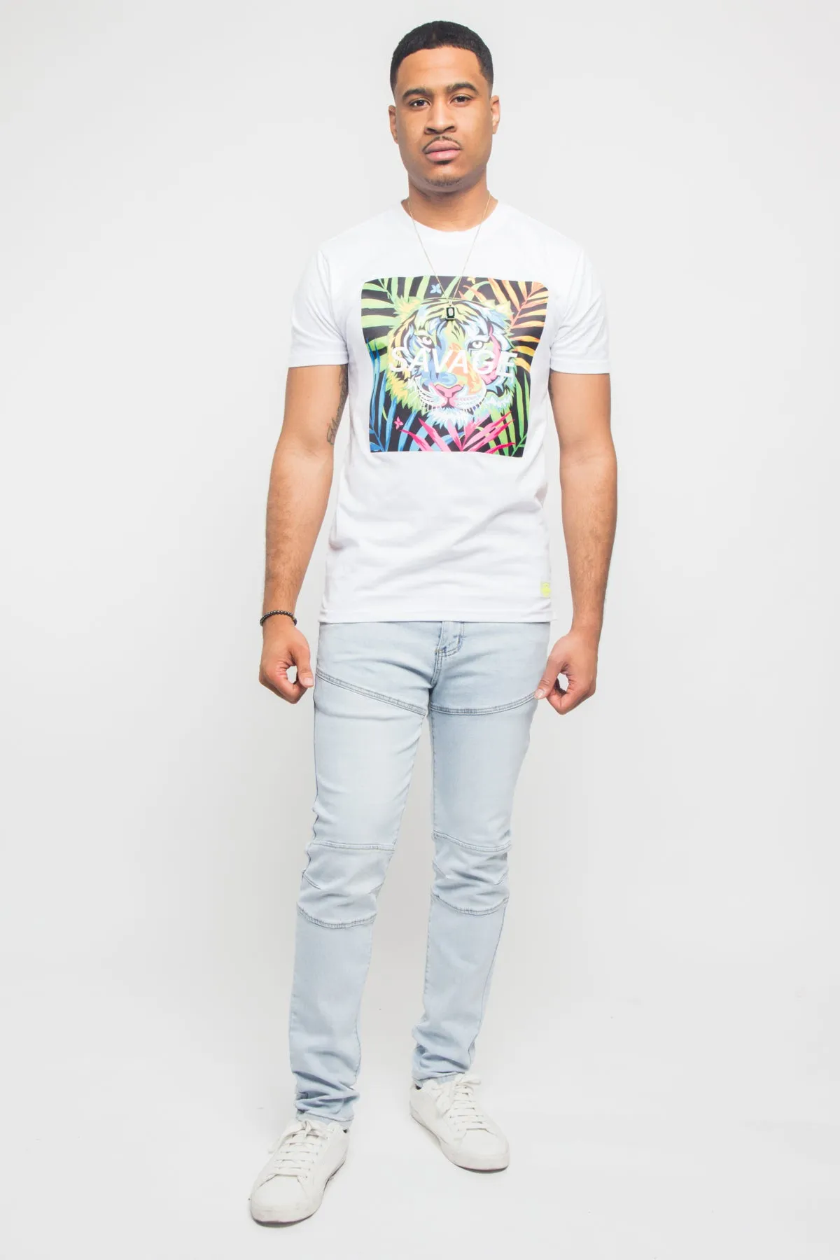 Colorful Tiger Savage T- Shirt