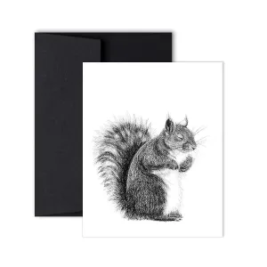 Cute Sleeping Squirrel Greeting Card