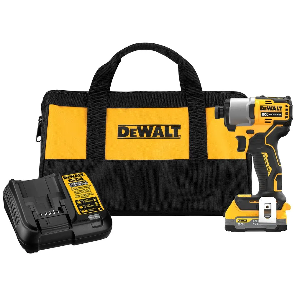 DeWALT DCF840E1 20V MAX 1/4" Impact Driver w/ PowerStack Battery