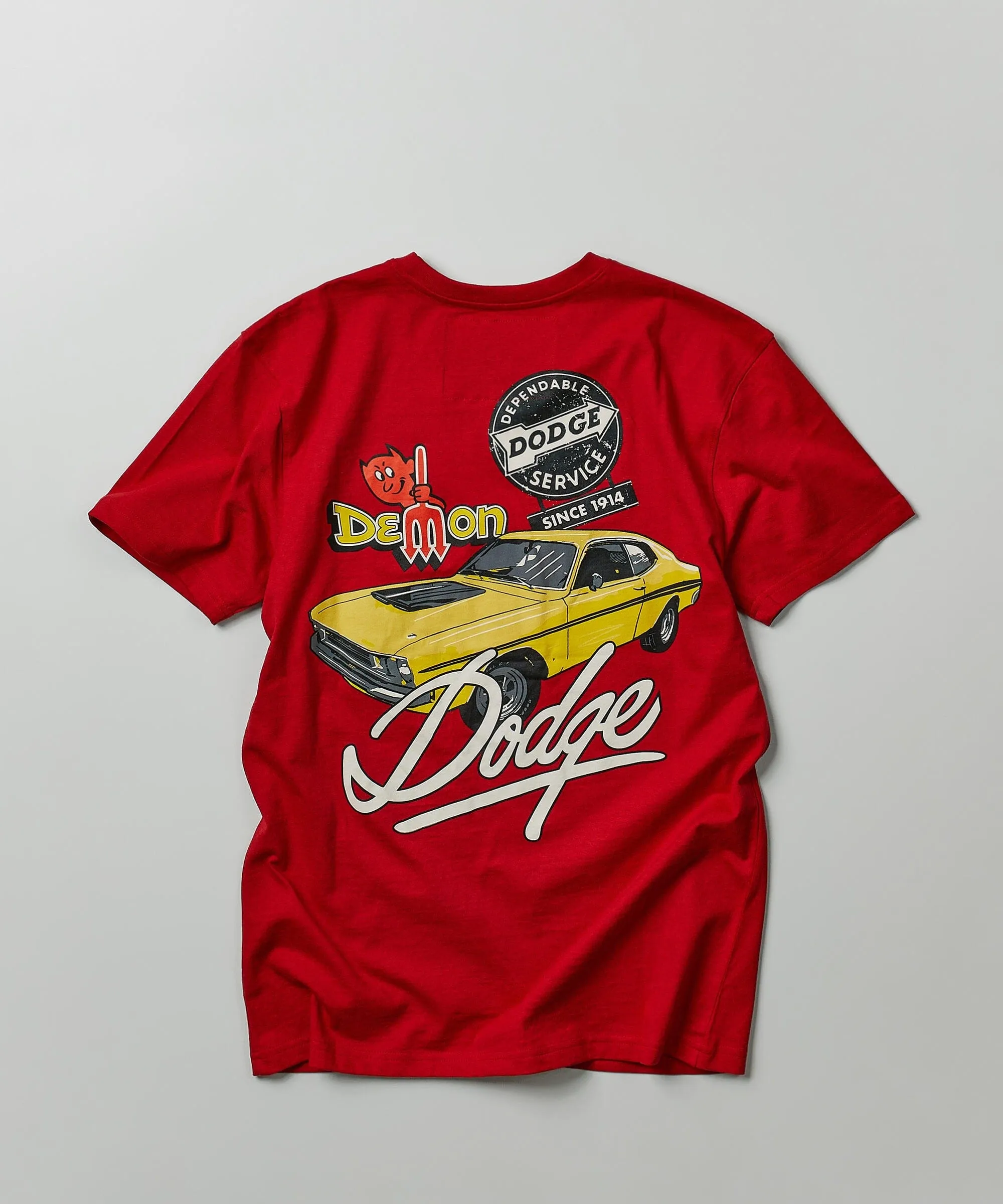 Dodge Demon 1947 Pocket Short Sleeve Tee - Red