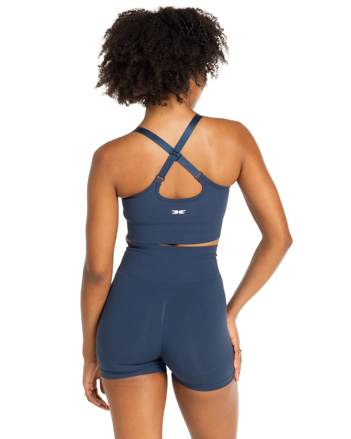 Elite Seamless V2 Shorts - Navy (Subtle Scrunch)