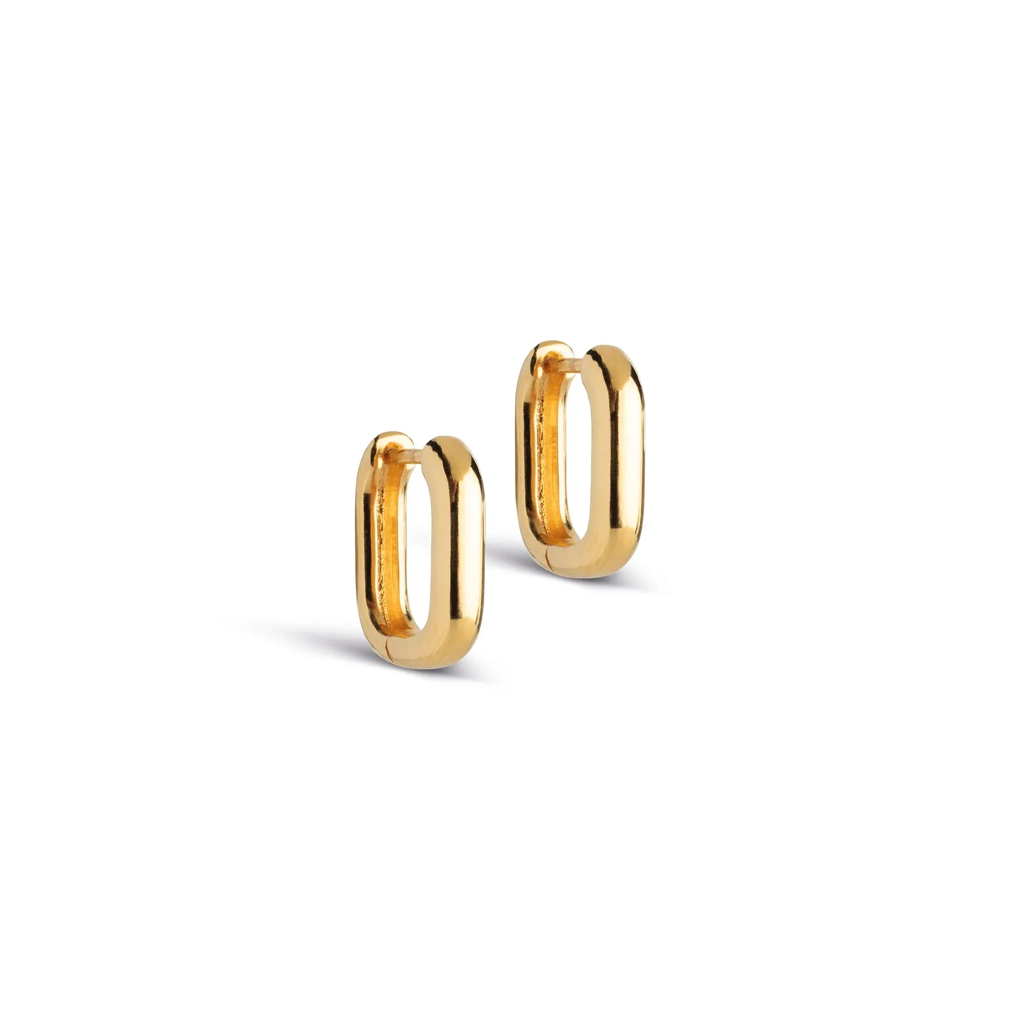 Enamel Copenhagen Hoops Square 15mm-Gold