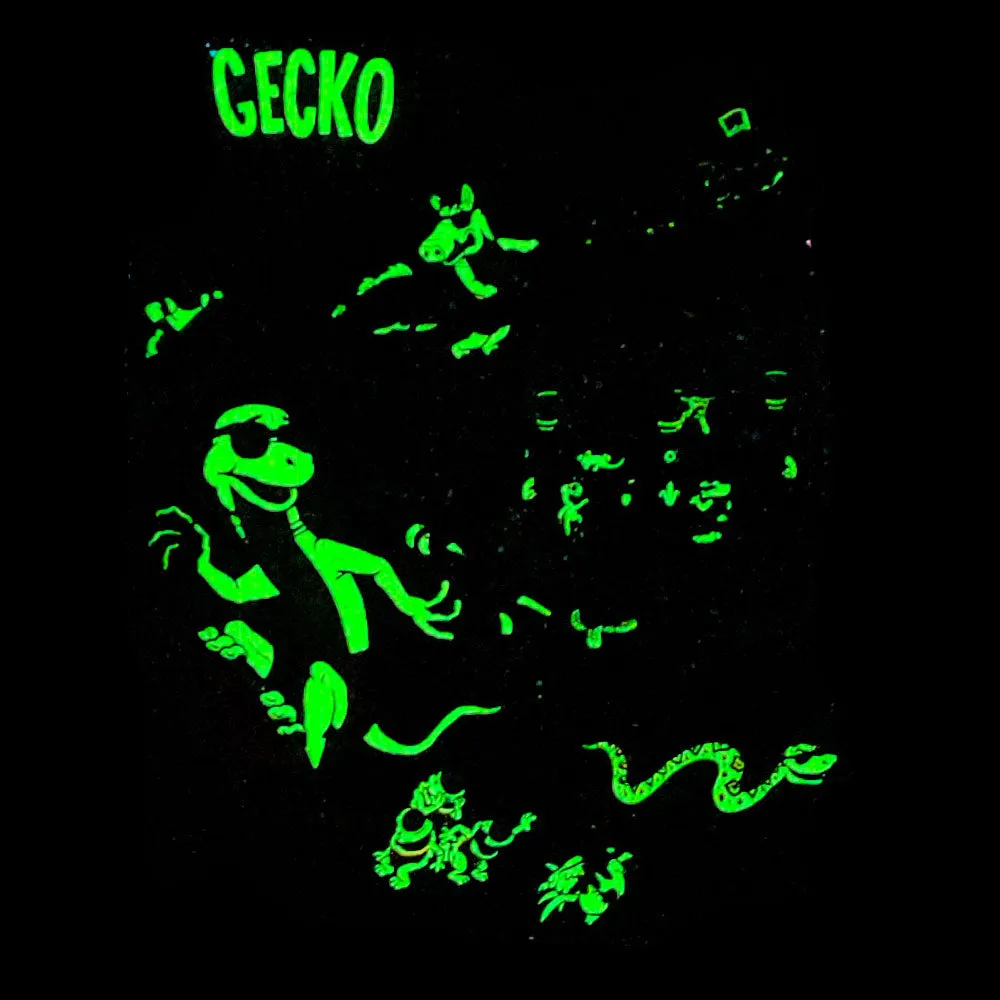 Gecko Space Tiki: 1980's Grape Smash Tee