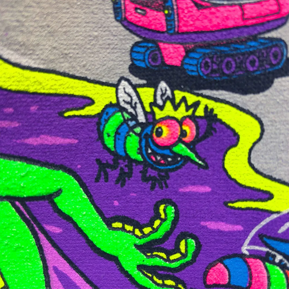 Gecko Space Tiki: 1980's Grape Smash Tee