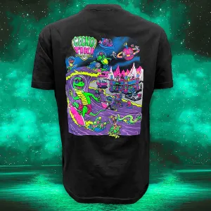 Gecko Space Tiki: Black Beefy Tee