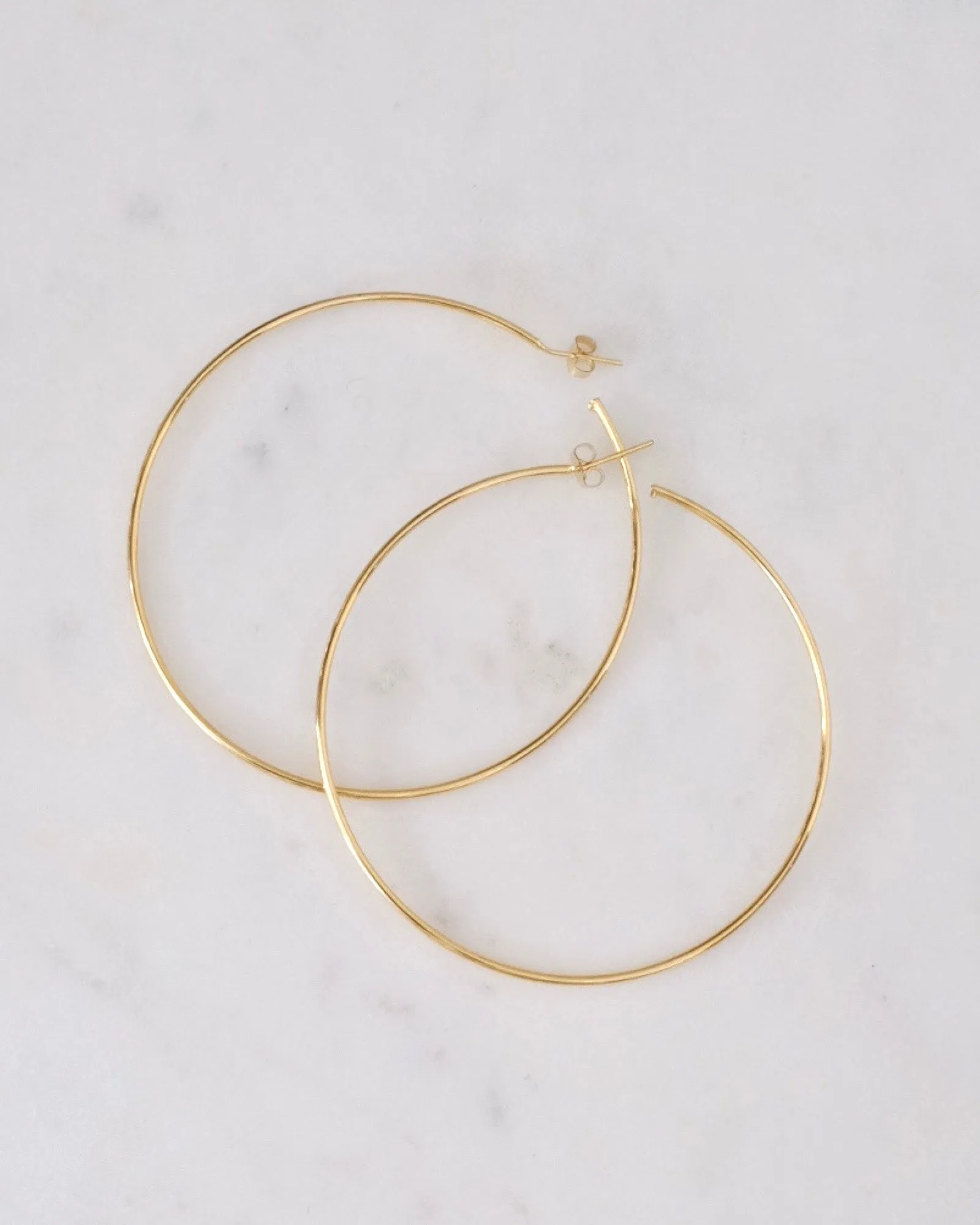 Gold Large Hoop Earrings