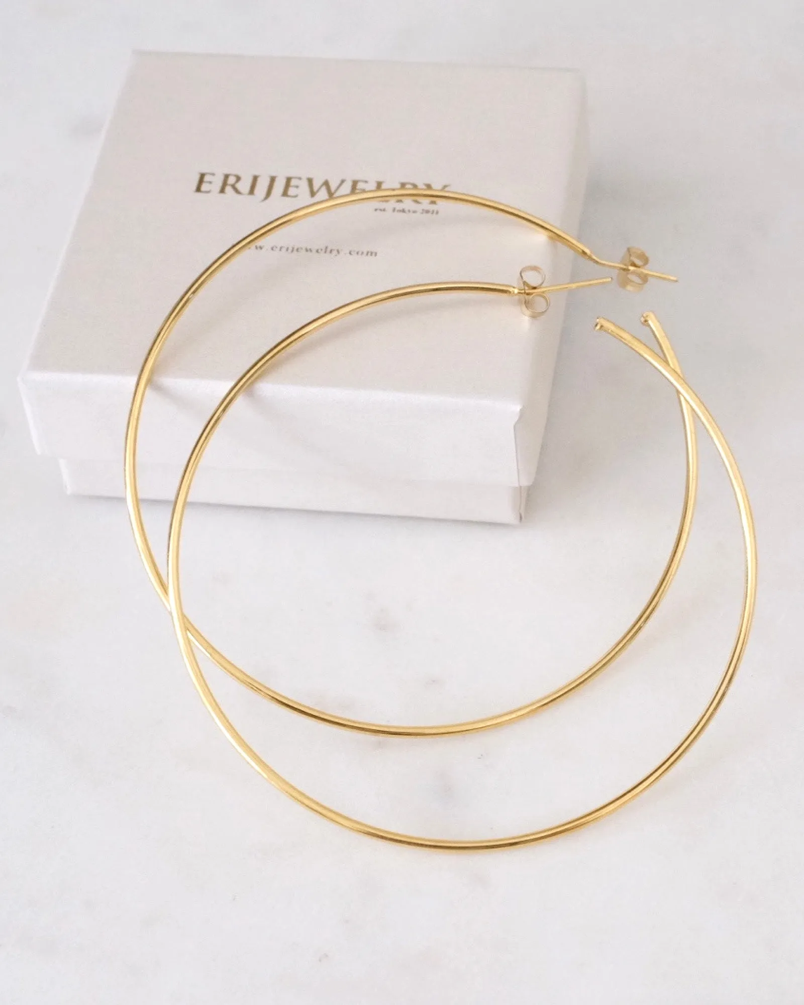 Gold Large Hoop Earrings