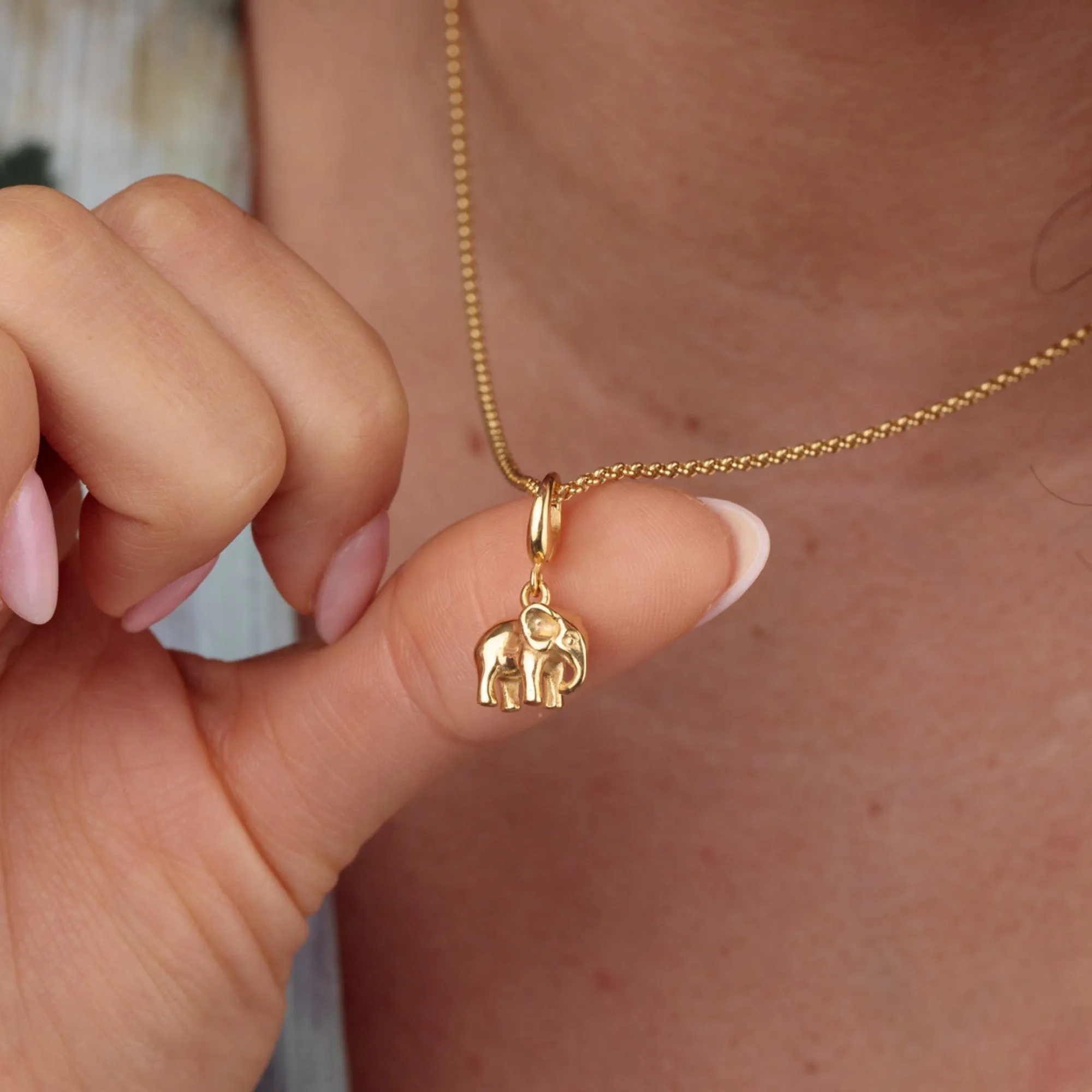 Gold Plated Elephant Charm