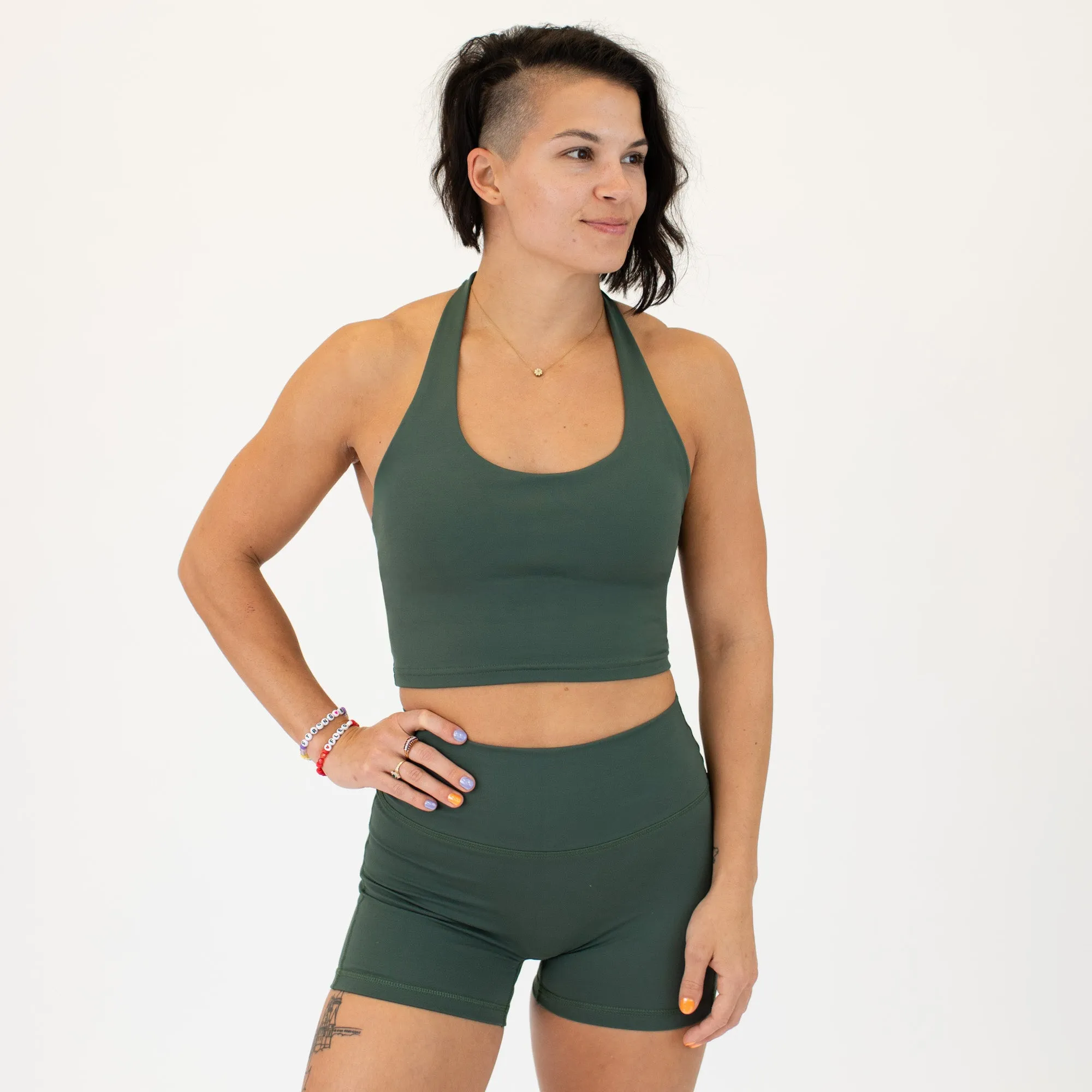 Halter Crop Tank - Fitted