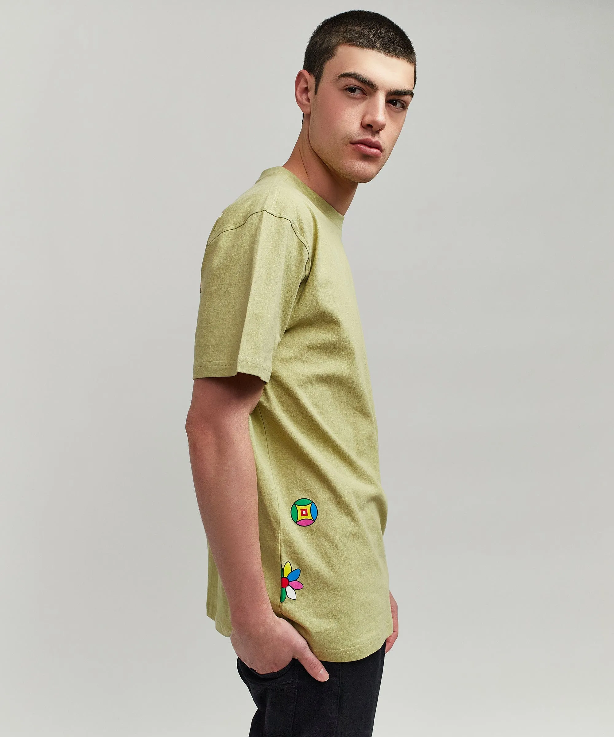 Heart Broken Short Sleeve Tee - Olive Green